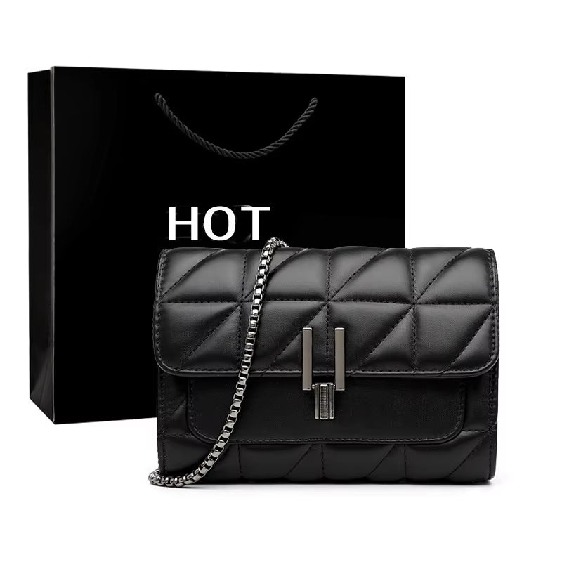 Women Luxury Designer Genuine Bags Leather Chain Women Handbags Shoulder Female Bag New Casual Fashion Ladies Messenger Bags