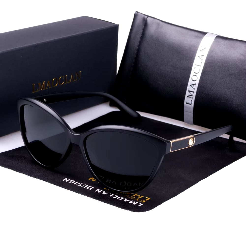 New 2024 Women Polarized Sunglasses Luxury Fashion Cat Eye Ladies Vintage Brand Designer Female Sun Glasses Oculos Gafas
