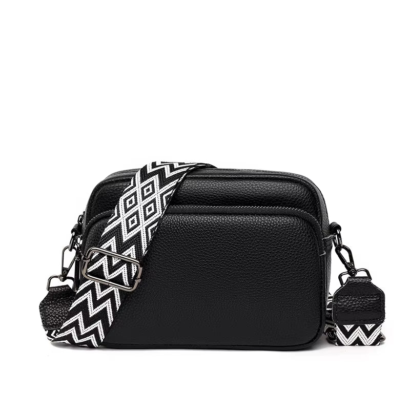 100% Cowhide Crossbody Cowhide Cell Phone Shoulder Bag Genuine Leather Messenger Bag Fashion Daily Use for Women Wallet Handbag