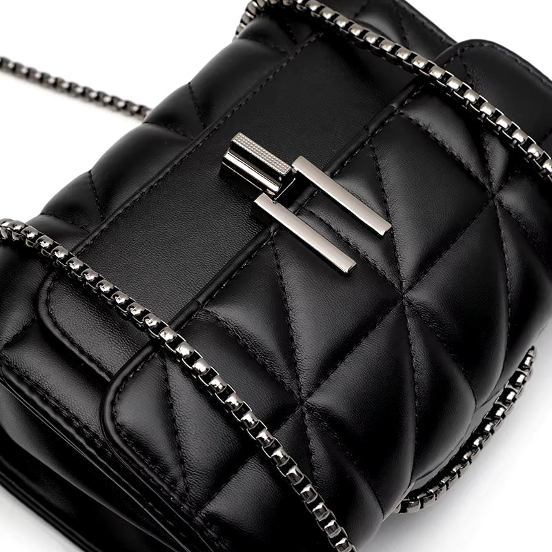 Women Luxury Designer Genuine Bags Leather Chain Women Handbags Shoulder Female Bag New Casual Fashion Ladies Messenger Bags