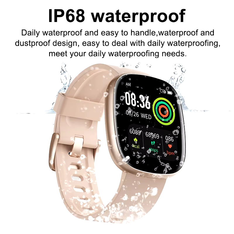 For Android Xiaomi Sport GPS Smart Watch Women 1.83'' HD AMOLED Full Touch Screen IP68 Waterproof Bluetooth Call Smartwatch 2024