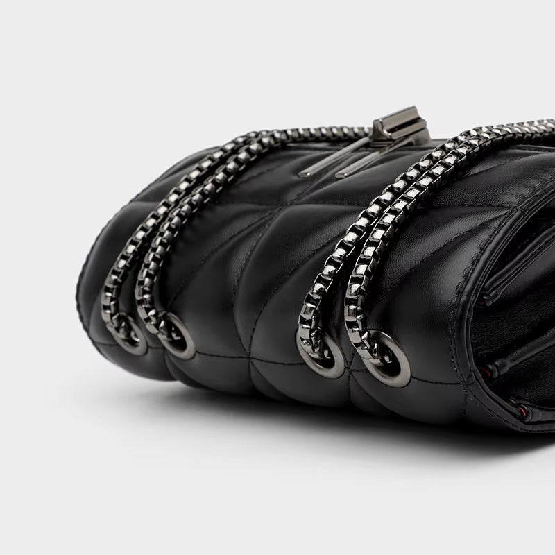 Women Luxury Designer Genuine Bags Leather Chain Women Handbags Shoulder Female Bag New Casual Fashion Ladies Messenger Bags
