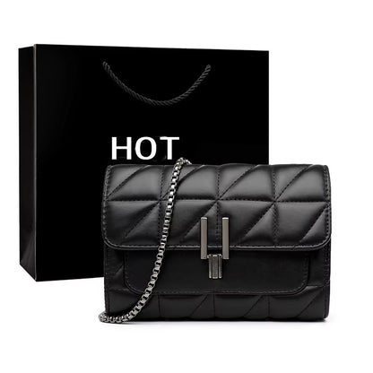 Women Luxury Designer Genuine Bags Leather Chain Women Handbags Shoulder Female Bag New Casual Fashion Ladies Messenger Bags