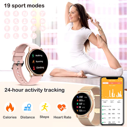 Bluetooth Call Smart Watch Women Custom Dial Watches Men Sport Fitness Tracker Heart Rate Smartwatch for Android IOS Y22