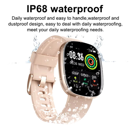 For Android Xiaomi Sport GPS Smart Watch Women 1.83'' HD AMOLED Full Touch Screen IP68 Waterproof Bluetooth Call Smartwatch 2024