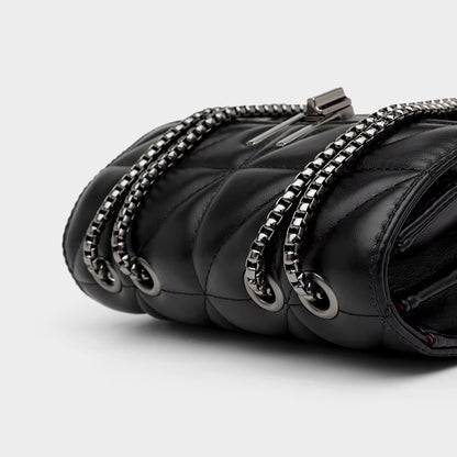 Women Luxury Designer Genuine Bags Leather Chain Women Handbags Shoulder Female Bag New Casual Fashion Ladies Messenger Bags